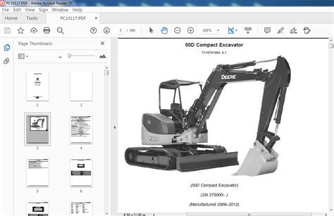 john deere 50d mini excavator parts|john deere 50d manual.